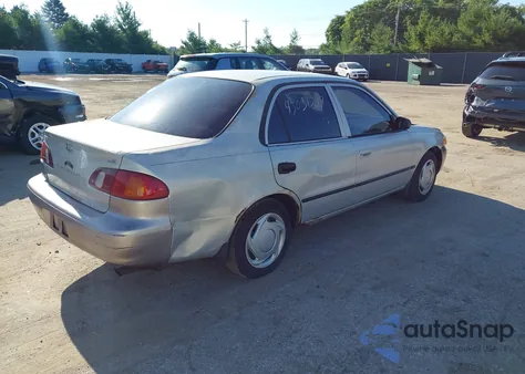 2000 Toyota Corolla Ce из США, поврежденный, VIN 2T1BR12E6YC345046